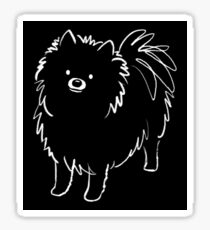 Schwarzer Pommern Sticker