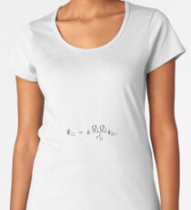 #Physics #CoulombsLaw #Coulomb #formula #physicsformula #Law #text #illustration #art #vector #design #whitecolor #colorimage #backgrounds #typescript #inarow #separation #cutout #square Women's Premium T-Shirt