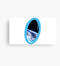Portal 2: view from the moon Canvas Print