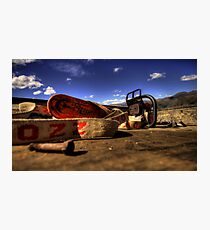 Sunny Chainsaw Photographic Print