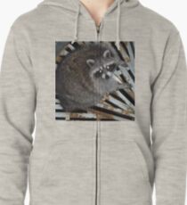 Raccoon Zipped Hoodie