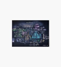 Hollow Knight Map Hollownest Art Board