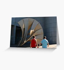 City walk. Greeting Card