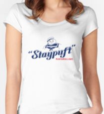 Stay Puft Marshmallow Man Women's Fitted Scoop T-Shirt