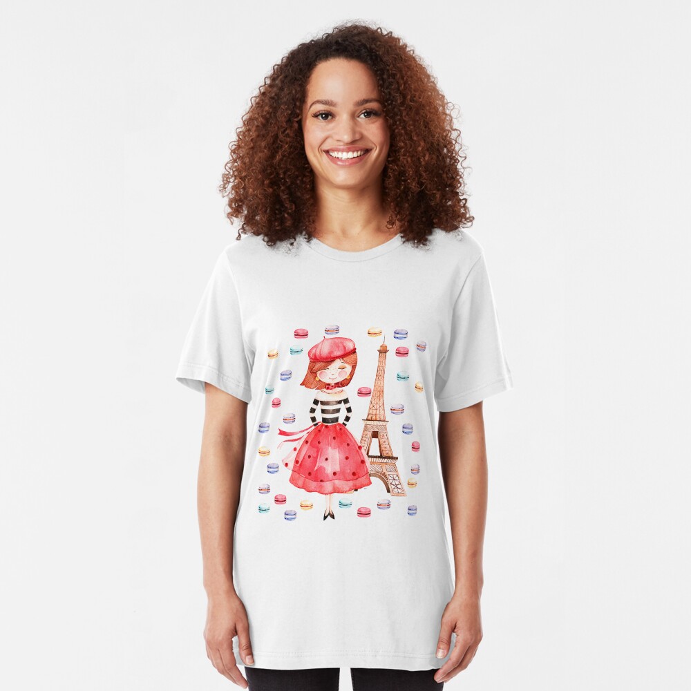 Paris Macarons Slim Fit T-Shirt