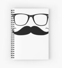 Glasses & Moustache Spiral Notebook