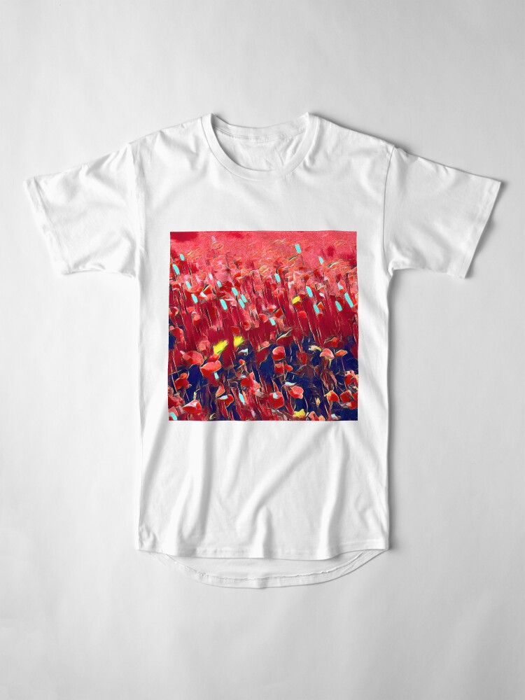 Alternate view of Magical poppy field Long T-Shirt