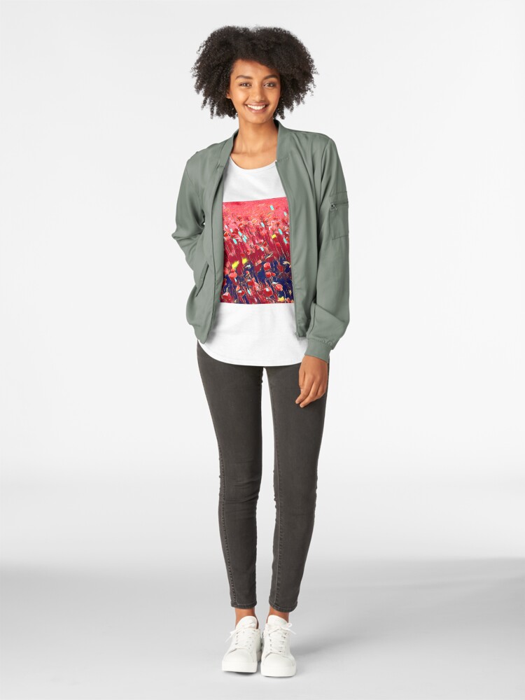 Alternate view of Magical poppy field Premium Scoop T-Shirt
