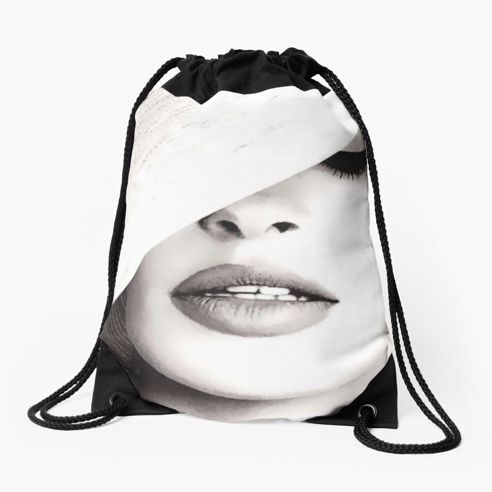 Vogue Covert Wall Art Drawstring Bag