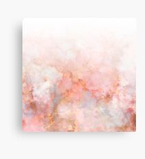 Gefrorenes Pink und Gold Ombre Marmor Muster Metalldruck