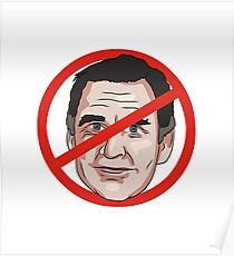 Jeremy Hunt No Road Sign Illustration Poster