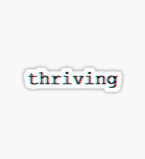 thriving in 3d glasses Sticker