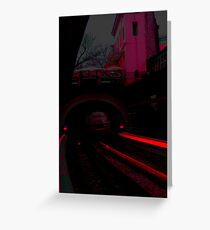 Red-ily into the night Greeting Card