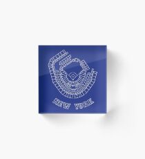 Citi Field - White - NY Acrylic Block