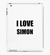 I Love Simon Funny Gift Idea iPad Case/Skin