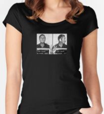 Steve McQueen Full Mugshot Women's Fitted Scoop T-Shirt