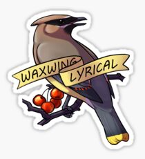 Waxwing Lyrical Sticker