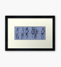 Birds on Wire 03 Framed Print