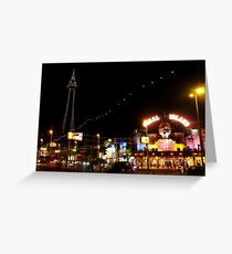 SOUTH PROMENADE BLACKPOOL Greeting Card