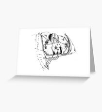 Grim Watcher Greeting Card