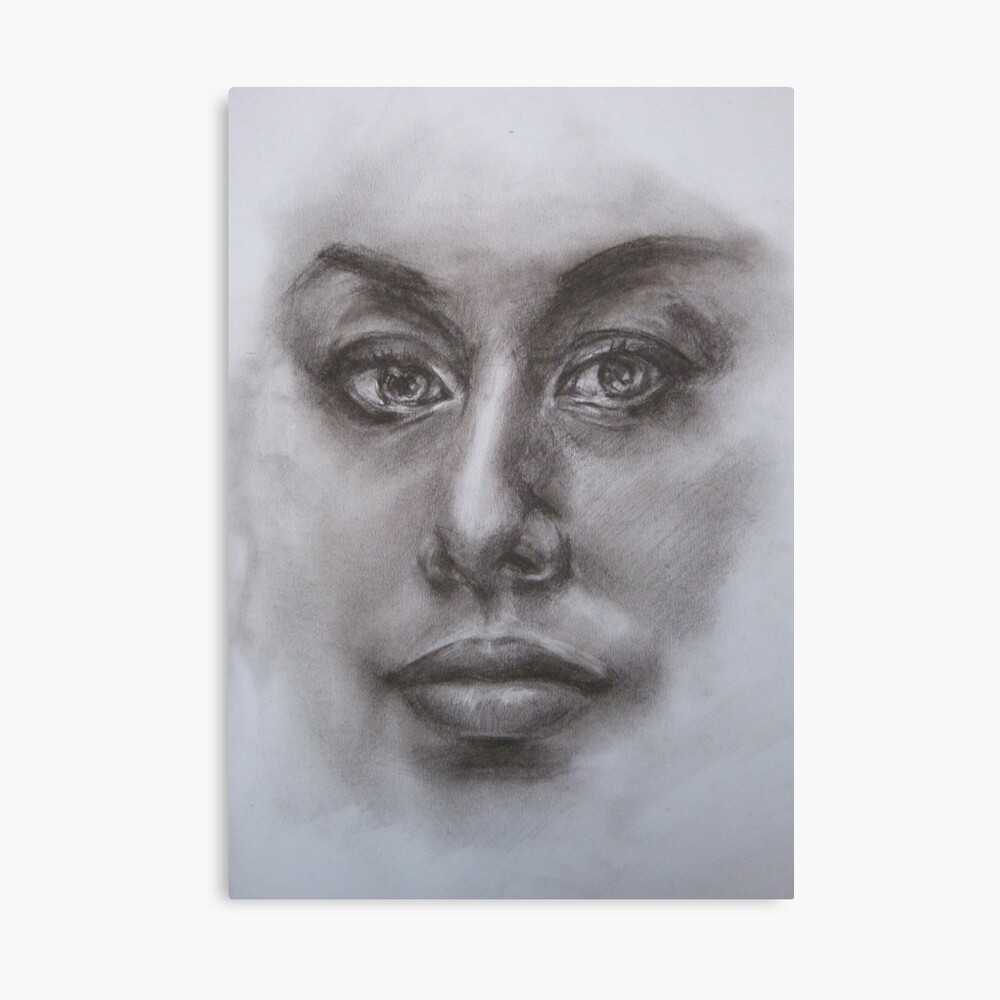 through the misty glass Canvas Print