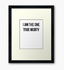 I am the one true morty Framed Print