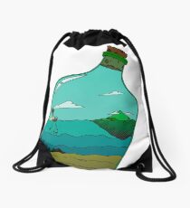 Island in a Bottle Drawstring Bag