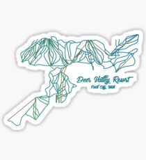 Deer Valley Resort Trail Map Sticker