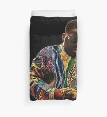 Biggie counting dollars Duvet Cover