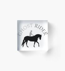Ghost Rider on horse Acrylic Block