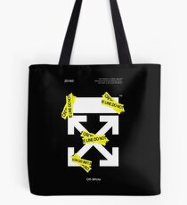 Bolsa de tela De la linea de cruz blanca