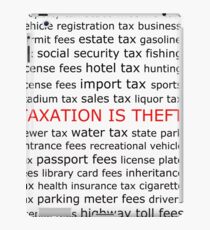 Taxation is Theft iPad Case/Skin