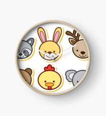 Animals Cartoon Clock