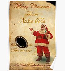 Fallout Merry Christmas from Nuka Cola Fan Art Poster