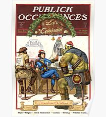 Fallout Public Occurrences Christmas Edition Fan Art Poster