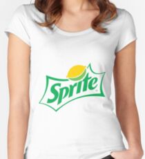Original green sprite logo Fitted Scoop T-Shirt