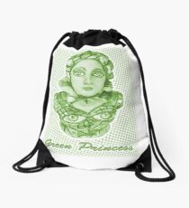 Grüne Prinzessin Rucksackbeutel