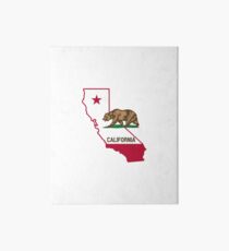 California California Coat of Arms Flag California Bear Animal Gift Art Board