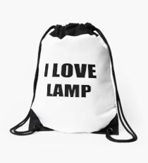 I Love Lamp Funny Gift Idea Drawstring Bag