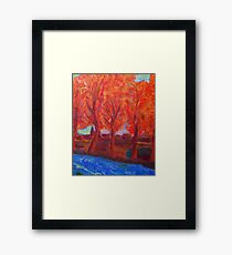 River of blue Framed Print