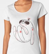 Camiseta premium para mujer Perezoso espacio perezoso