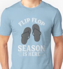 Flip Flop Season Is Here Art | Cute I Love Summertime Art Unisex T-Shirt
