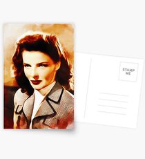 Katharine Hepburn, Vintage Hollywood-Legende Postkarten