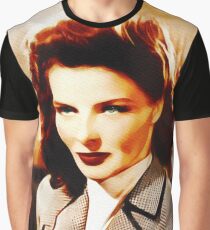 Katharine Hepburn, Vintage Hollywood Legend Graphic T-Shirt