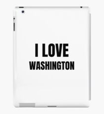 I Love Washington Funny Gift Idea iPad Case/Skin