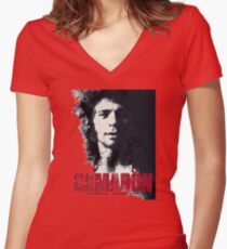 Camaron de la Isla (Cartel flamenco 1) Women's Fitted V-Neck T-Shirt