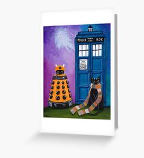 Der Doktor und der Dalek Grußkarte