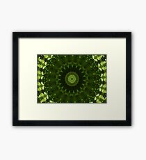 green leaves Framed Print