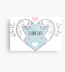 I Like Cats Metal Print