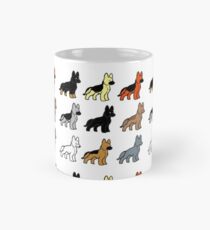 Schäferhund Farben Cartoons Tasse (Standard)